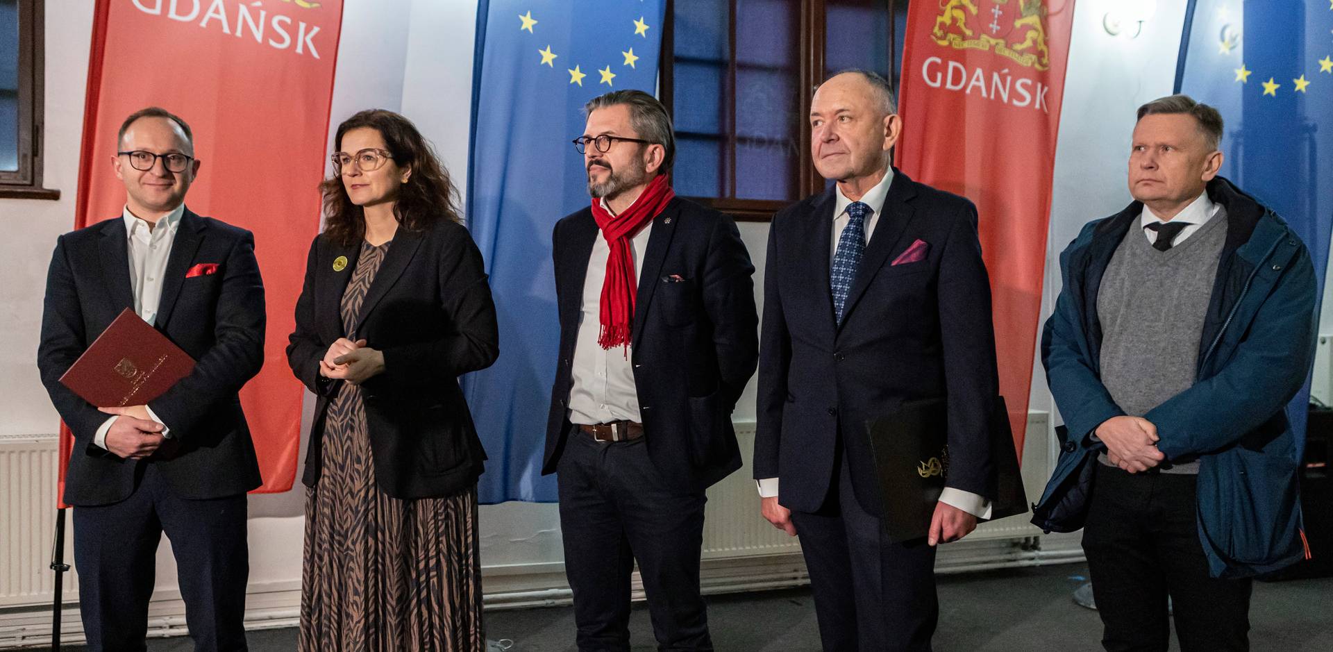Konferencja prasowa dotycząca dofinansowania unijnego dla inwestycji w infrastrukturę kultury 04.12.2024 r. (fot. UM Gdańsk/Piotr Wittman)