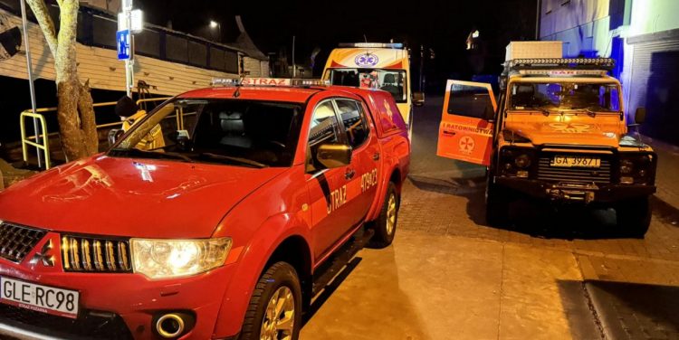 Akcja ratownicza w Łebie (fot. SAR/Sebastian Kluska)