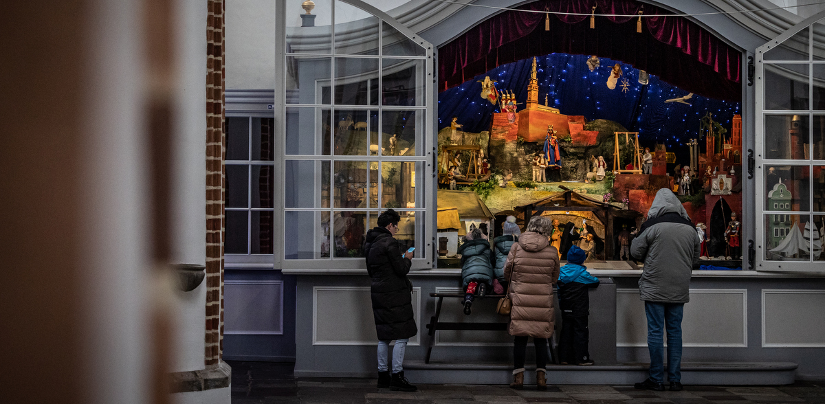 Ruchoma szopka w kościele św. Trójcy w Gdańsku (fot. KFP/Krzysztof Mystkowski)