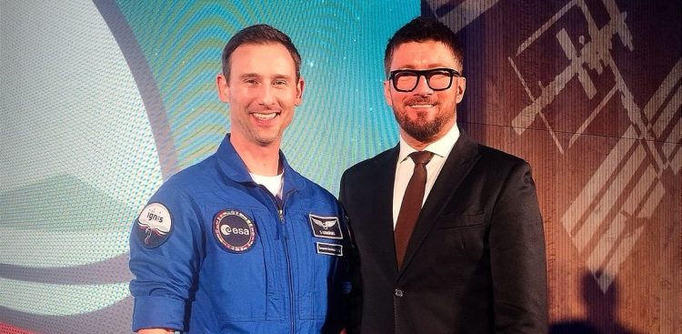 Dr Sławosz Uznański i prof. Marcin Dornowski (fot. awf.gda.pl)