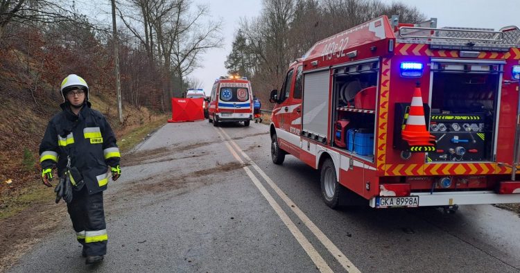 Miejsce wypadku (fot. expresskaszubski.pl)