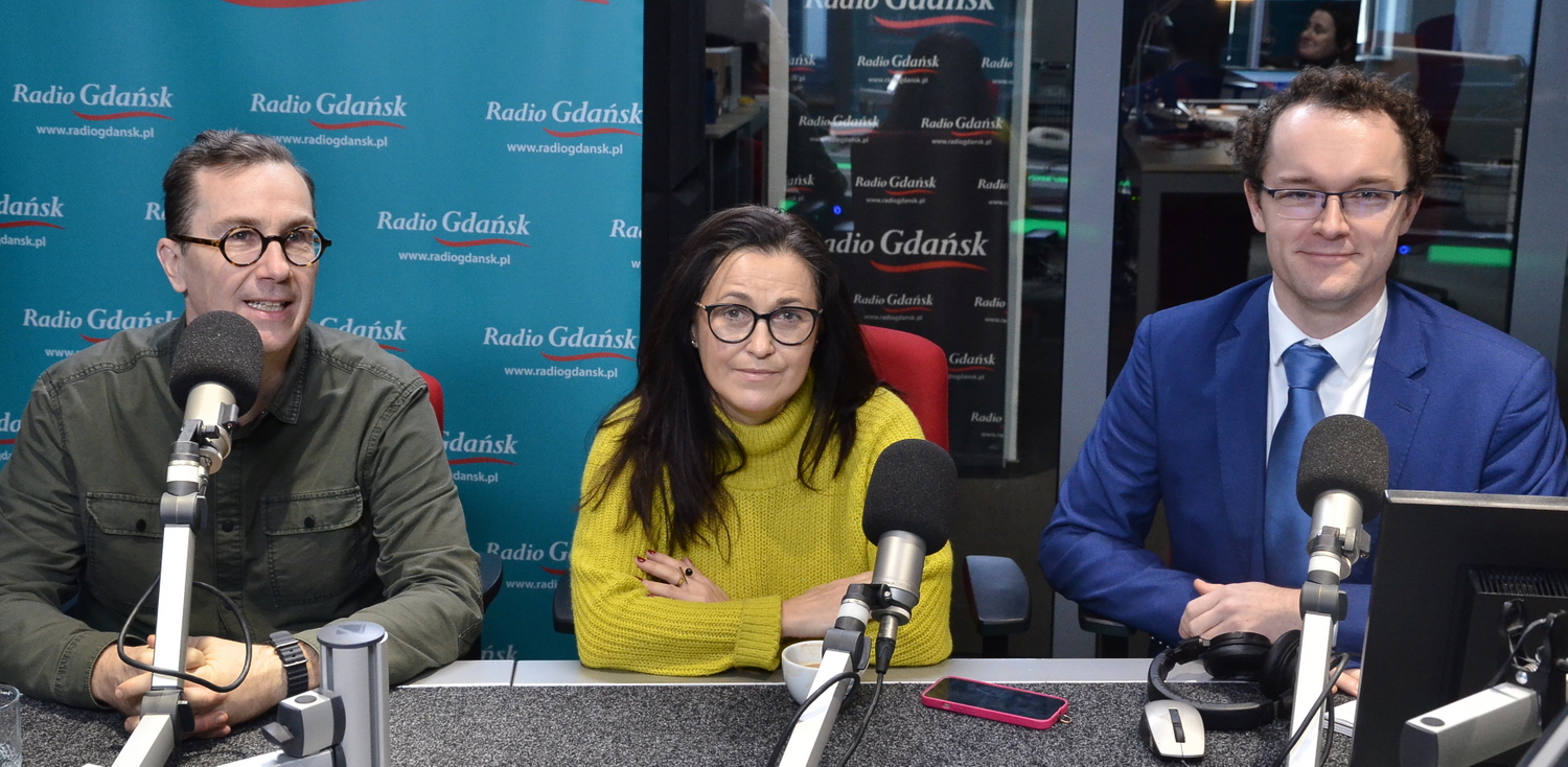 Marek Trojanowicz, Izabela Grajek-Czabajska, Arkadiusz Gasperczyk (fot. Radio Gdańsk/Adrian Kasprzycki)