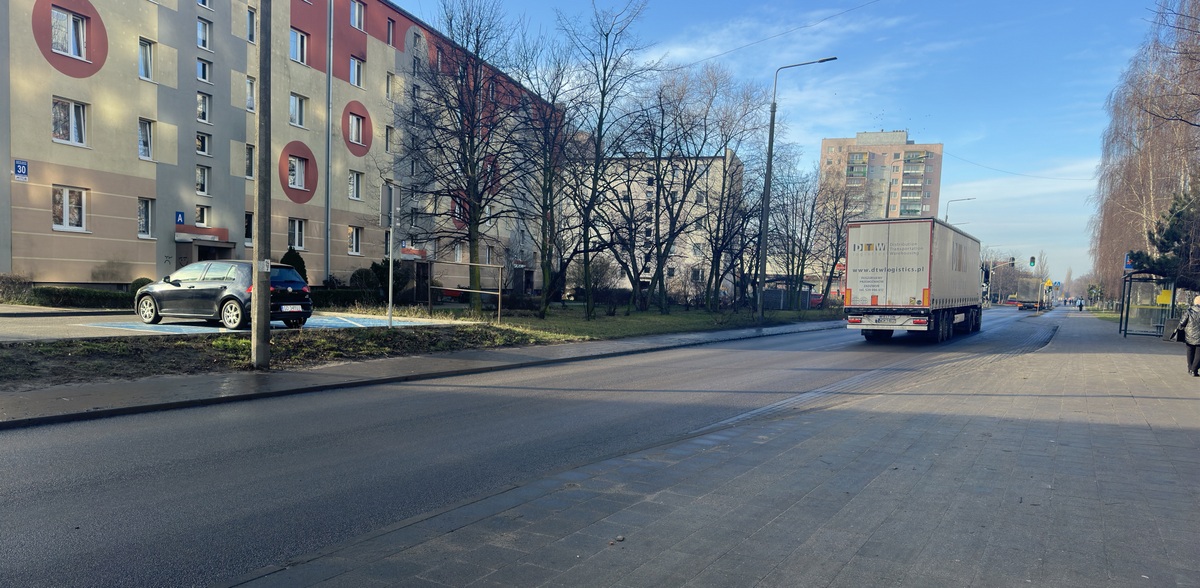 Ulica Wyzwolenia w gdańskim Nowym Porcie (fot. Radio Gdańsk/Oskar Bąk)