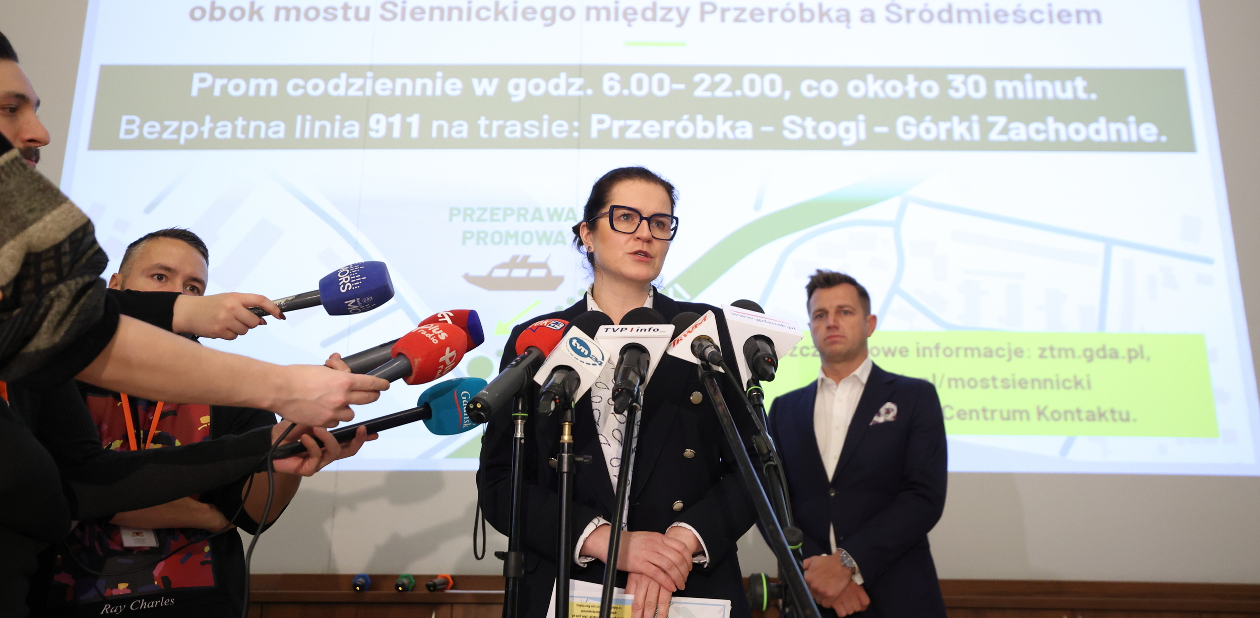 Uruchomienie przeprawy pieszo-rowerowej zapowiedziała prezydent Gdańska Aleksandra Dulkiewicz (Fot. mat. pras. UM Gdańsk)