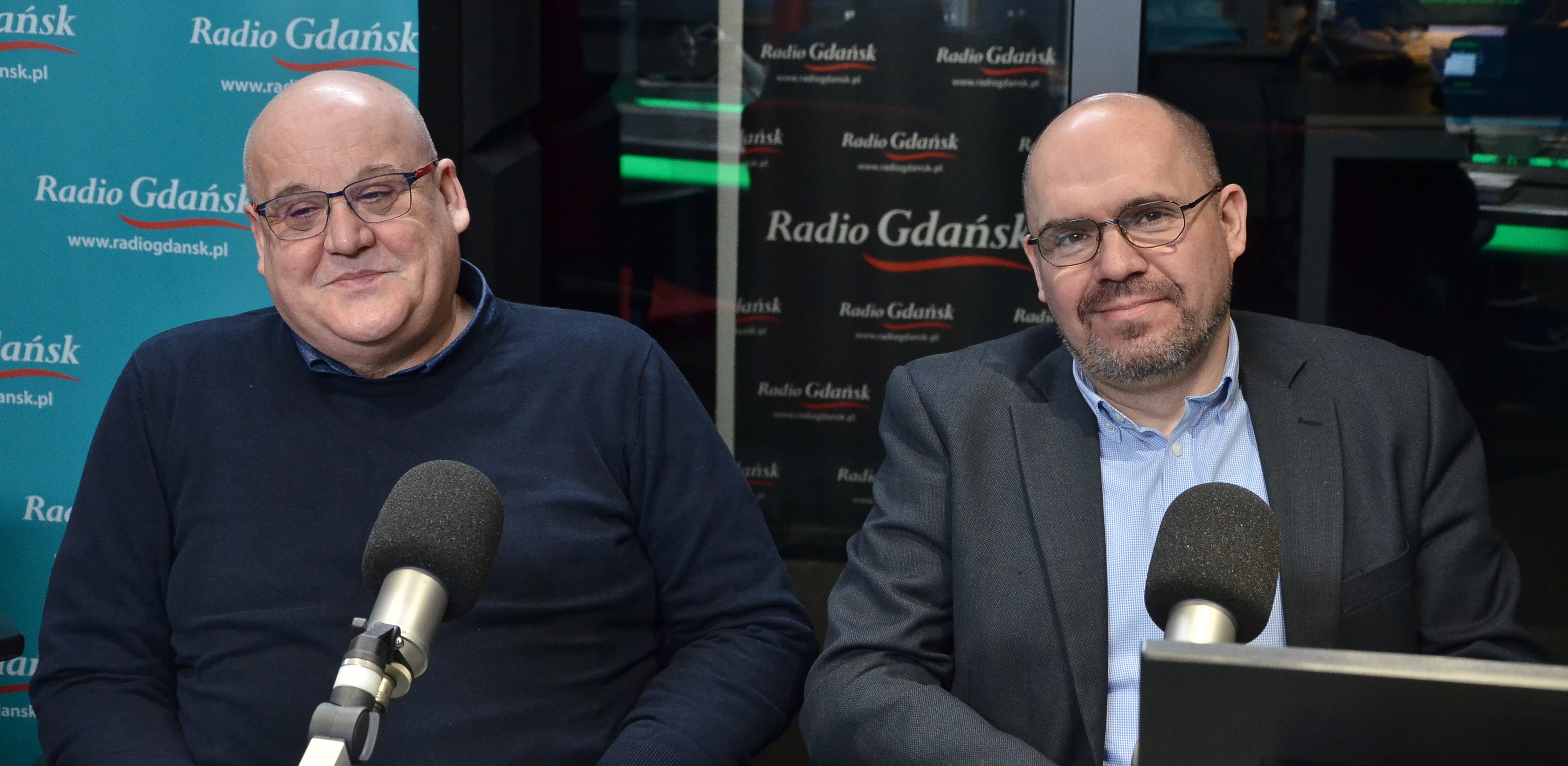 prof. dr hab. Piotr Mickiewicz oraz dr Maciej Goniszewski (fot. Radio Gdańsk/Adrian Kasprzycki)