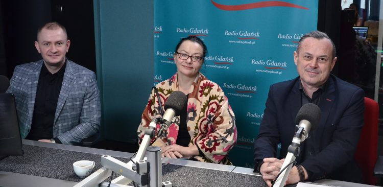 Maciej Czerliński, Wioletta Kakowska-Mehring i Piotr Frankowski (fot. Radio Gdańsk/Adrian Kasprzycki)