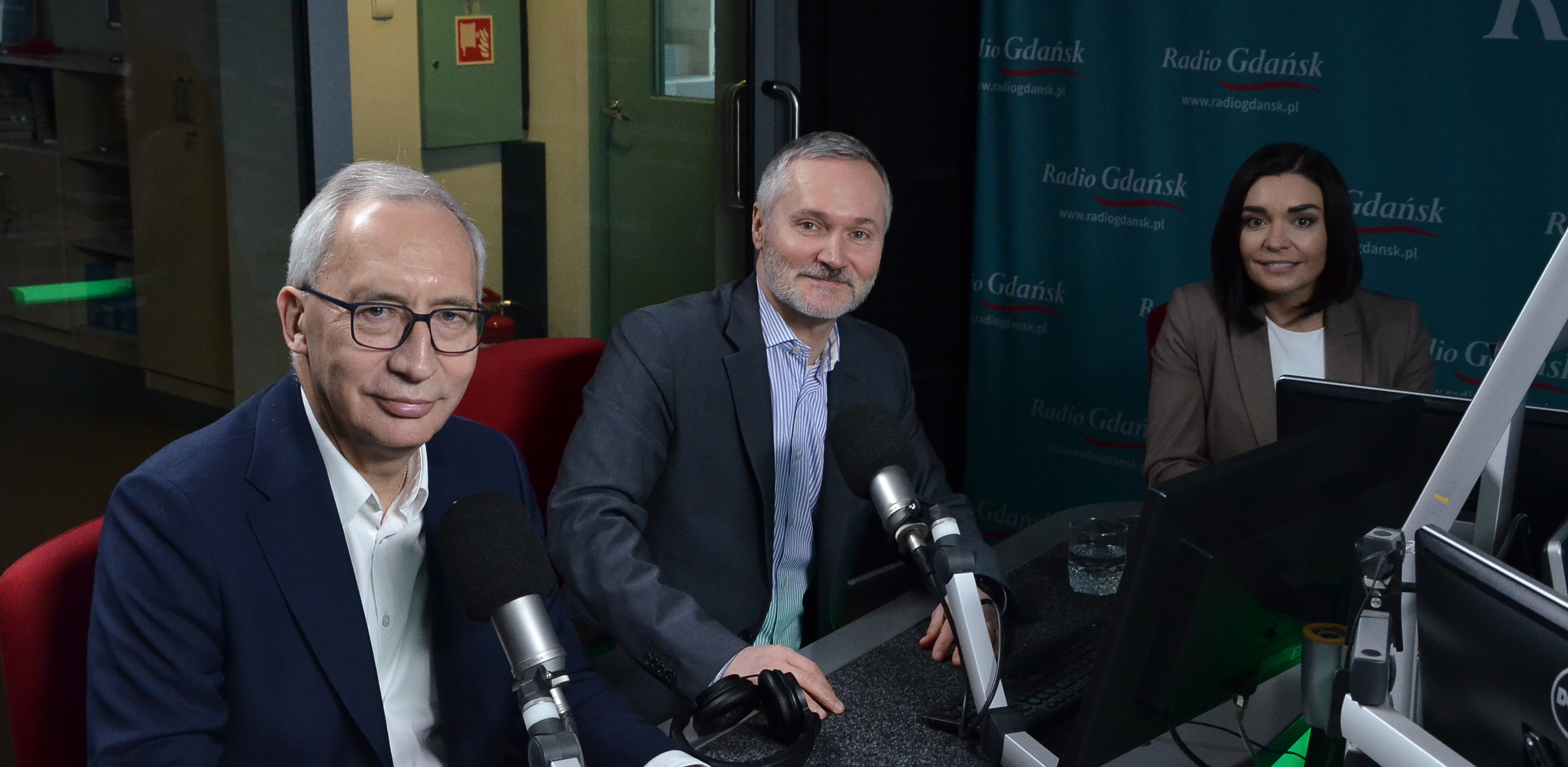 Kazimierz Smoliński, Jarosław Wałęsa i Magdalena Sroka (fot. Radio Gdańsk/Adrian Kasprzycki)