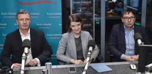 Piotr Pawłowski, Katarzyna Gruszecka-Spychała i Bogdan Ołdakowski (fot. Radio Gdańsk/Adrian Kasprzycki)
