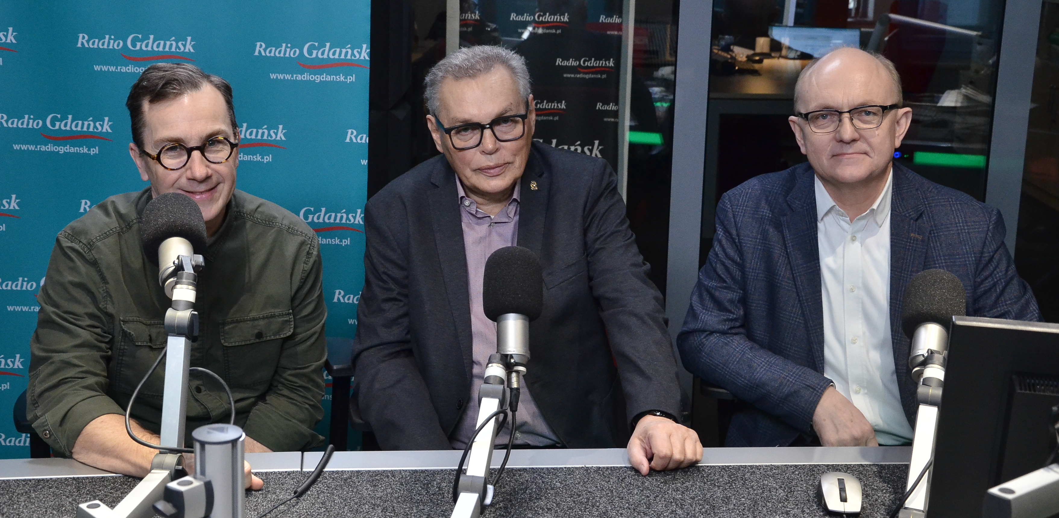 Marek Trojanowicz, prof. Piotr Dominiak i Błażej Konkol (fot. Radio Gdańsk/Adrian Kasprzycki)