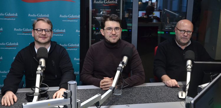 Michał Stąporek, Rafał Mrowicki i Tomasz Gawiński (fot. Radio Gdańsk/Adrian Kasprzycki)
