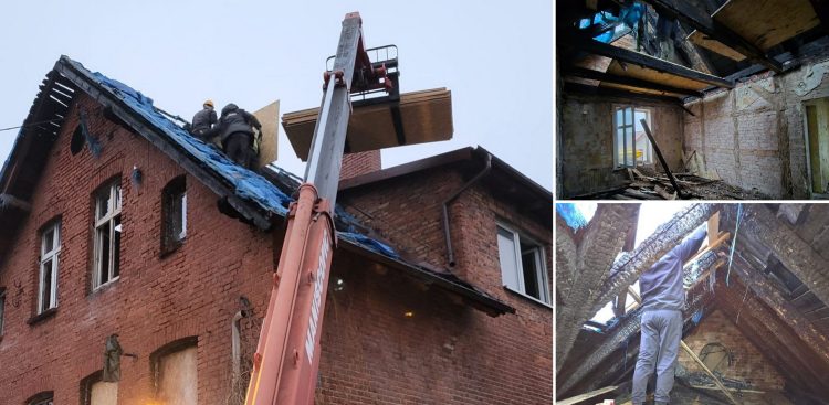 Wolontariusze rozpoczęli remont budynku po byłej szkole podstawowej (Fot. stowarzyszenie Pomagamy bądź z nami)