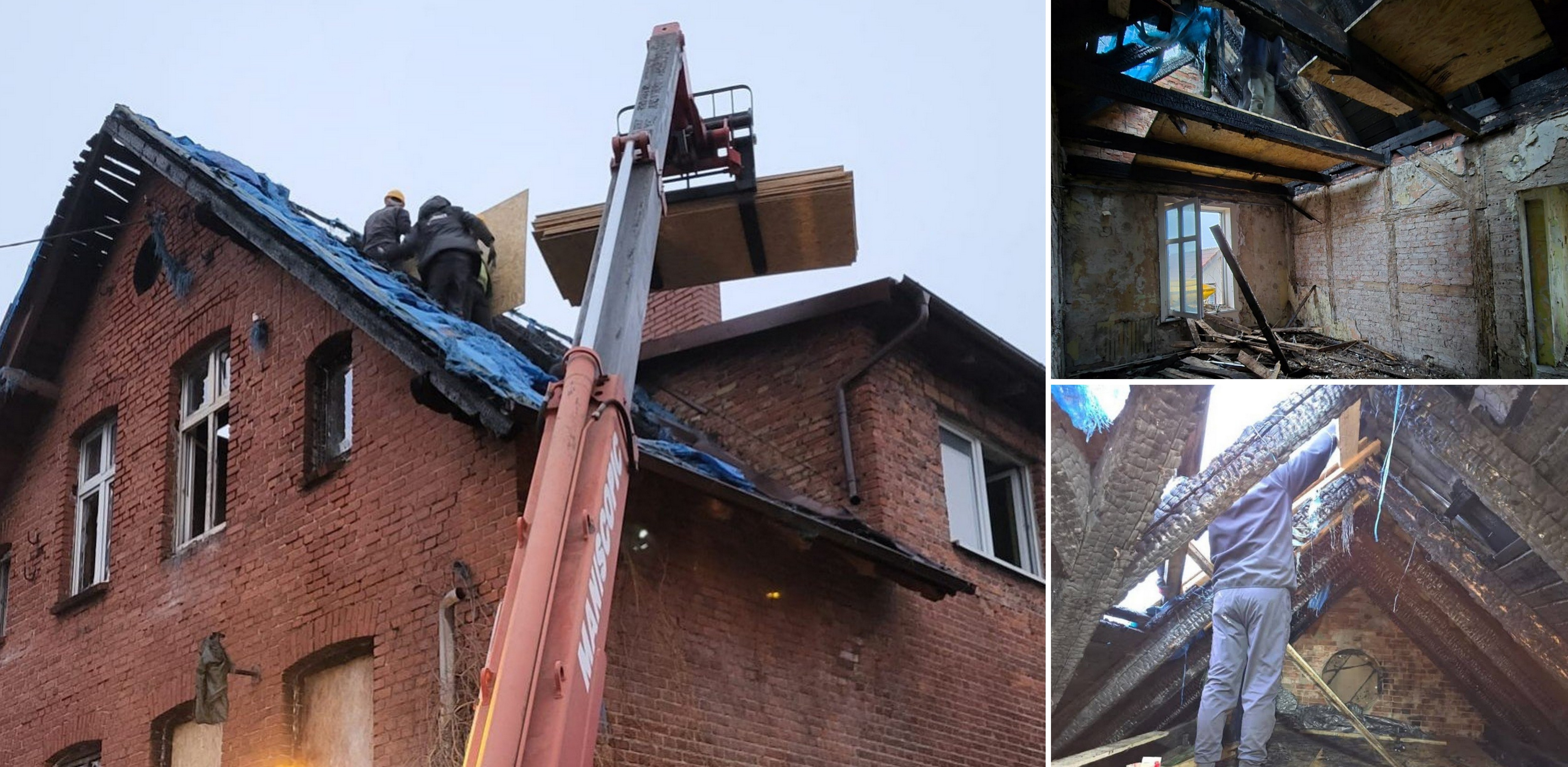 Wolontariusze rozpoczęli remont budynku po byłej szkole podstawowej (Fot. stowarzyszenie Pomagamy bądź z nami)