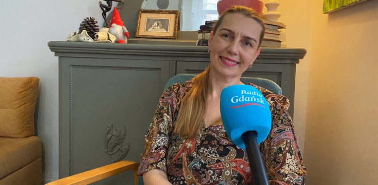 Dominika Jasińska chce zostać pierwszą kobietą prezydentem Polski (fot. Radio Gdańsk/Kuba Kaługa)