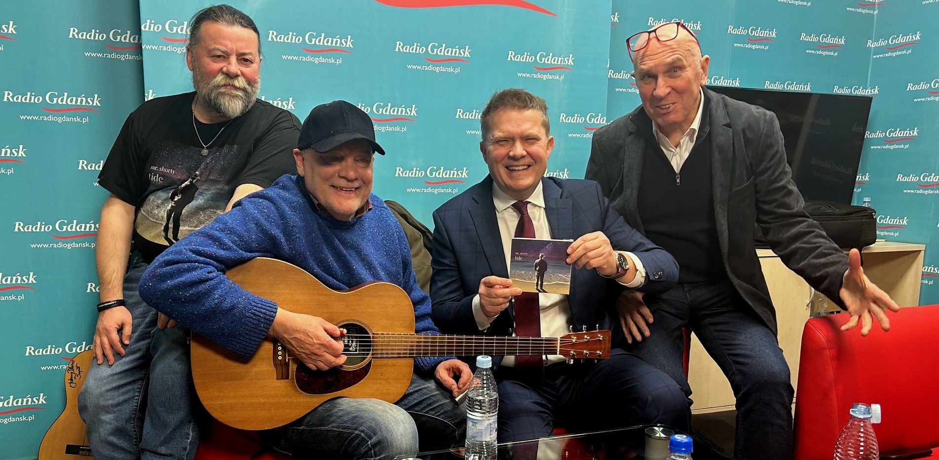 Romuald "Mały" Sławiński, Mietek Wróbel, Sławomir Siezieniewski i Wojciech Korzeniewski (fot. Radio Gdańsk/Michał Pacześniak)