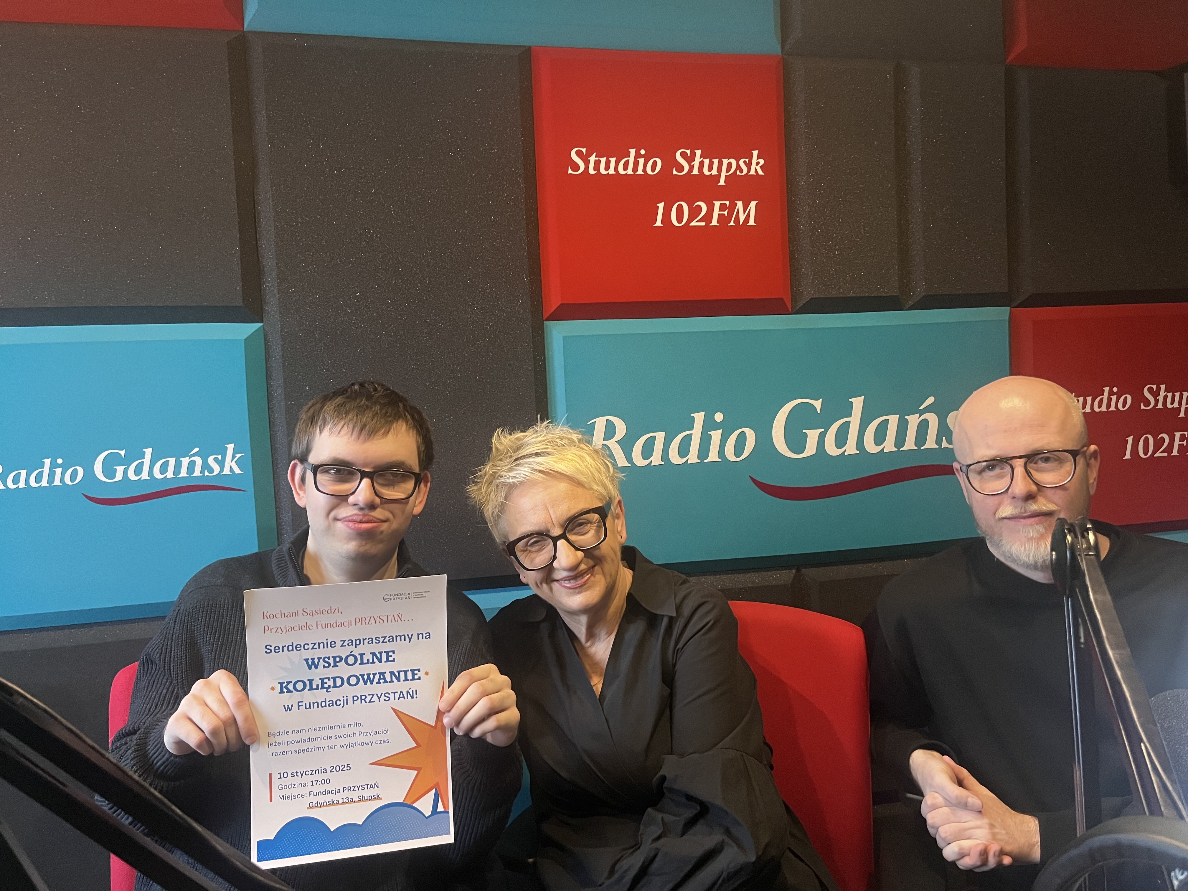 Bartek Piekarczyk, Zofia Stodoła, Marek Widomski (fot. Radio Gdańsk/Joanna Merecka-Łotysz)