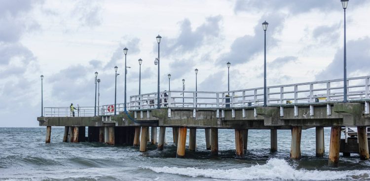 Molo w Gdańsku-Brzeźnie (fot. Piotr Wittman/gdansk.pl)