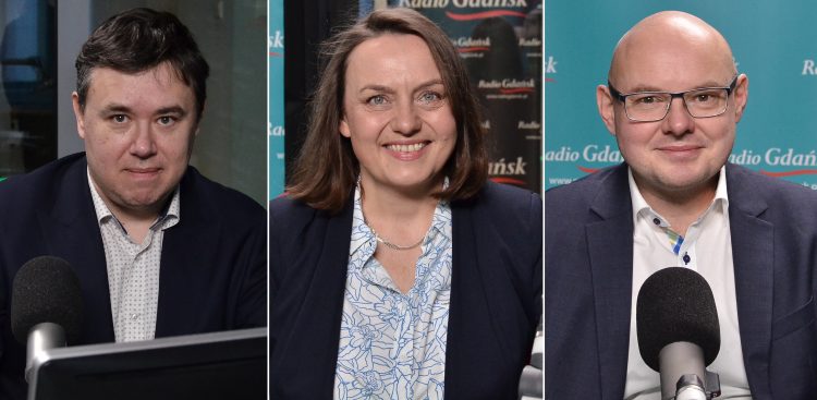 Piotr Beniuszysz, Alina Geniusz-Siuchnińska, Paweł Trawicki (Fot. Radio Gdańsk)