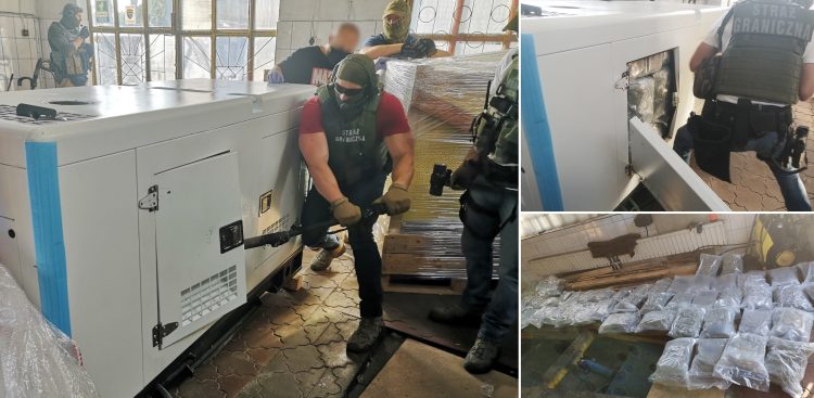 Narkotyki były ukrywane w atrapach agregatów chłodniczych (Fot. Morski Oddział Straży Granicznej)