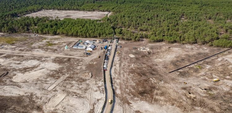 Słajszewo w gm. Choczewo. Przygotowania pod budowę elektrowni atomowej (fot. KFP/Krzysztof Mystkowski)