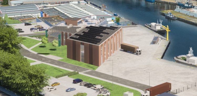 PGE Baltica, spółka związana z morskimi siłowniami wiatrowymi, otrzymała pozwolenie na budowę bazy serwisowej (Graf. PGE Baltica)