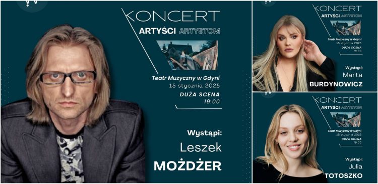 Gwiazdy koncertu charytatywnego "Artyści Artystom" (fot. Teatr Muzyczny w Gdyni)