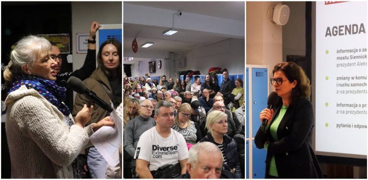 Spotkanie z mieszkańcami w sprawie zamknięcia mostu Siennickiego w Gdańsku (fot. Radio Gdańsk/Oskar Bąk)