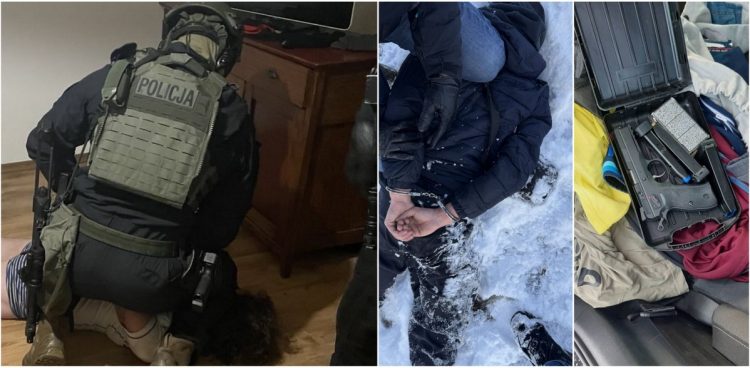 Akcję przeprowadzili policjanci kryminalni z Chojnic oraz funkcjonariusze z Wydziału Kryminalnego Komendy Wojewódzkiej Policji w Gdańsku (fot. Komenda Wojewódzka Policji w Gdańsku)