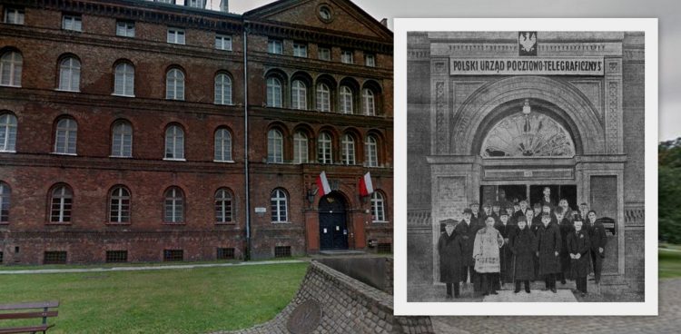 Otwarcie 5 stycznia 1925 roku Polskiego Urzędu Pocztowo-Telegraficznego Nr 3 i budynek placówki obecnie (fot. Jegiellońska Biblioteka Cyfrowa/Nowości Illustrowane, Google Street View)