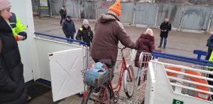 Pierwszy dzień kursowania promu na gdańską Przeróbkę - 25.01.2025 r. (fot. Radio Gdańsk/Sebastian Kwiatkowski)