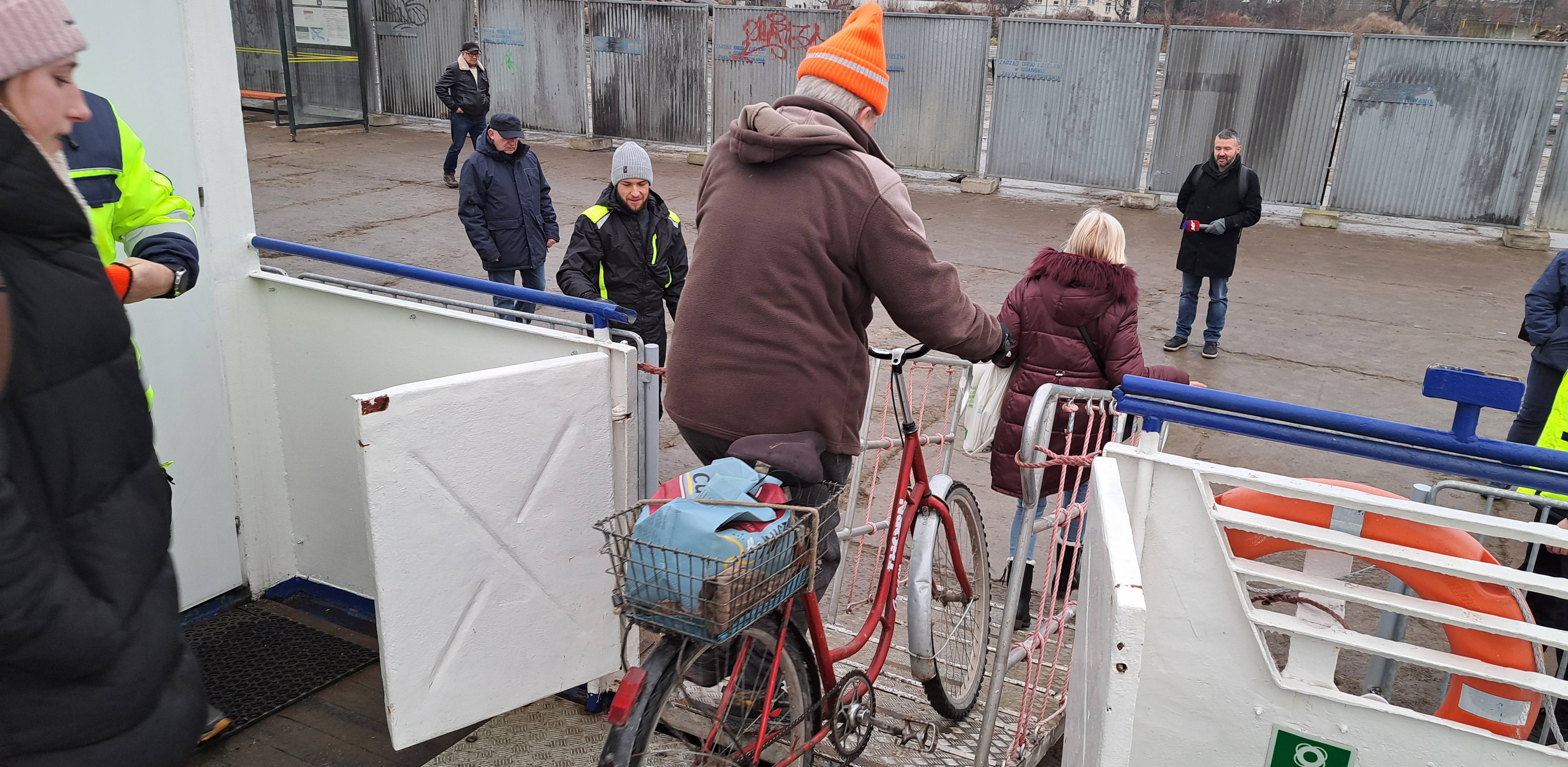 Pierwszy dzień kursowania promu na gdańską Przeróbkę - 25.01.2025 r. (fot. Radio Gdańsk/Sebastian Kwiatkowski)