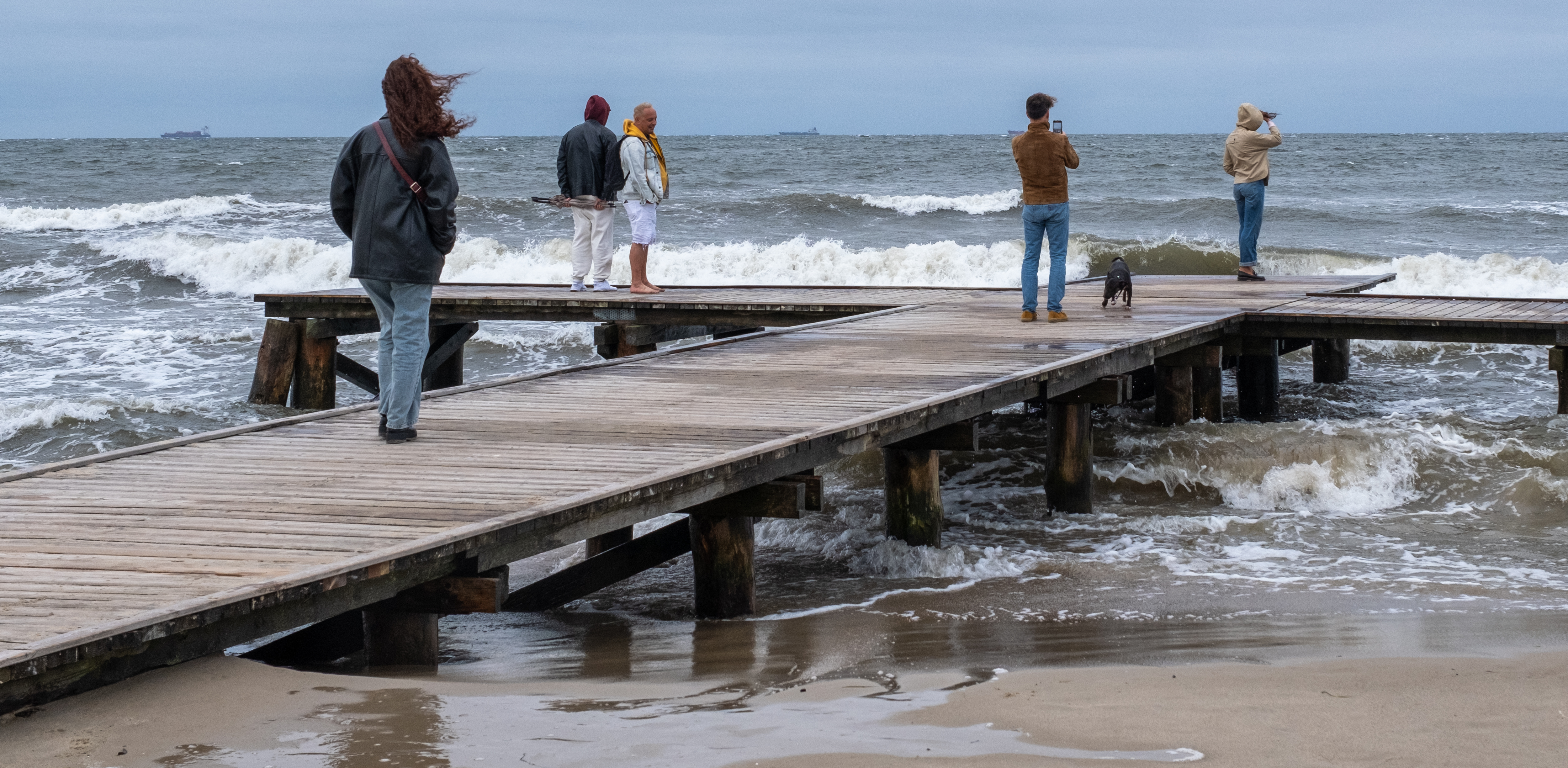 Sopot. Sztorm na Bałtyku. 14.09.2024 (fot. Anna Rezulak / KFP)