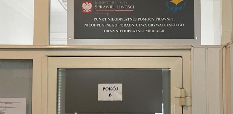 Punkt Nieodpłatnej Pomocy Prawnej, Poradnictwa Obywatelskiego i Mediacji w Urzędzie Miasta Sopotu (fot. UMS)