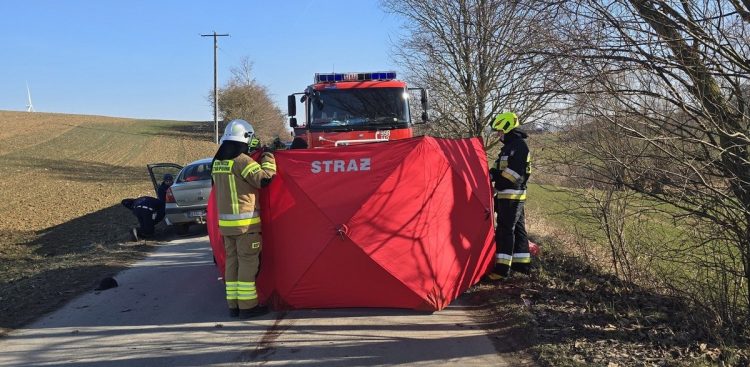 Okoliczności zdarzenia ustala policja pod nadzorem prokuratora (fot. Facebook/OSP Gniew)