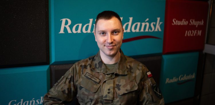Podporucznik Michał Zblewski ze słupskiego Wojskowego Centrum Rekrutacji (fot. Radio Gdańsk/AR)