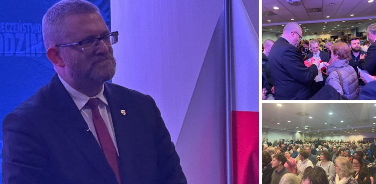 Grzegorz Braun podczas spotkania w Gdańsku (Fot. Radio Gdańsk/Oskar Bąk)