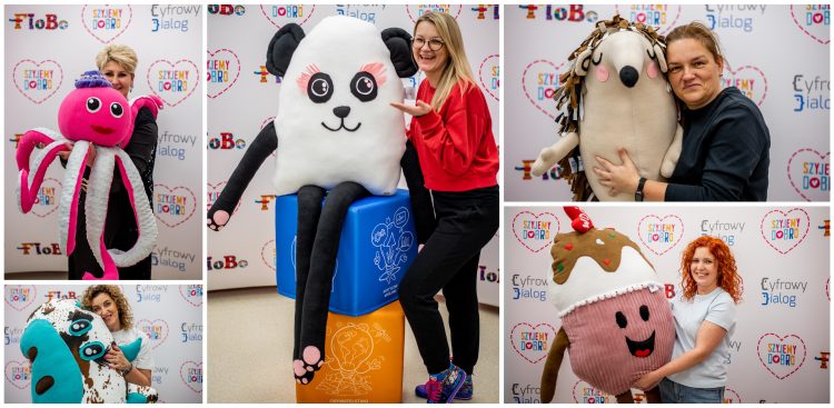 Niektóre z maskotek dostępnych na licytacjach WOŚP (fot. Cyfrowy Dialog)