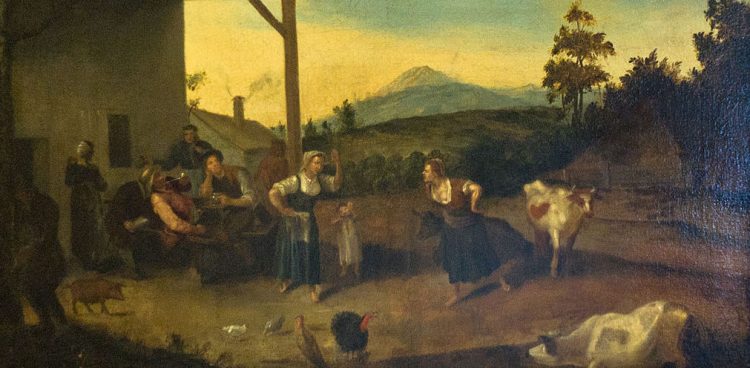 Obraz "Kłótnia przed karczmą", Muzeum Historyczne w Sanoku (fot. Adam Kliczek, http://memoriesstay.com, CC-BY-SA-3.0)