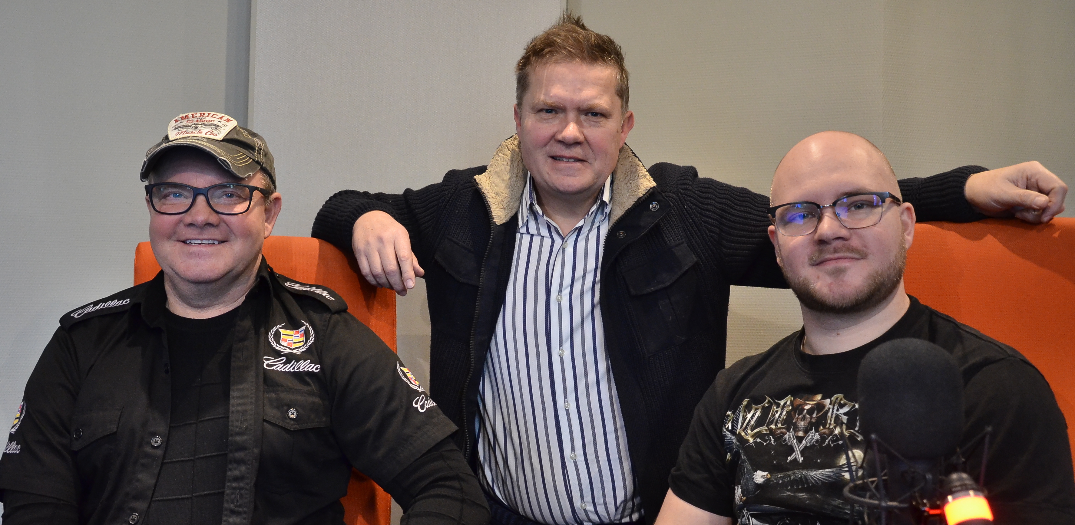 Krzysztof Kupper, Sławomir Siezieniewski i Filip Kupper (fot. Radio Gdańsk/Michał Pacześniak)