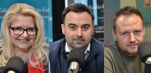 Małgorzata Tobiszewska, Mikołaj Lipiński i Mateusz Marmołowski (fot. Radio Gdańsk/Michał Rudnicki)