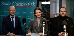 Alan Aleksandrowicz, Katarzyna Gruszecka-Spychała i Marcin Ryngwelski (fot. Radio Gdańsk)