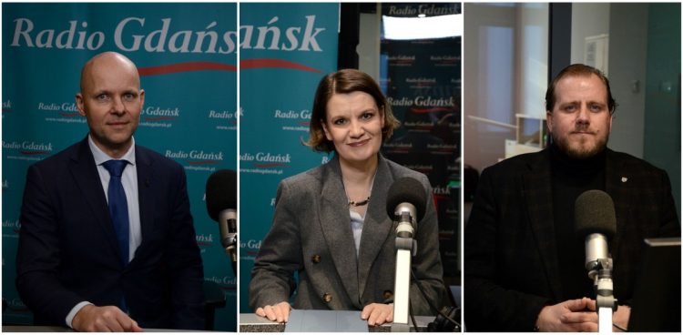 Alan Aleksandrowicz, Katarzyna Gruszecka-Spychała i Marcin Ryngwelski (fot. Radio Gdańsk)