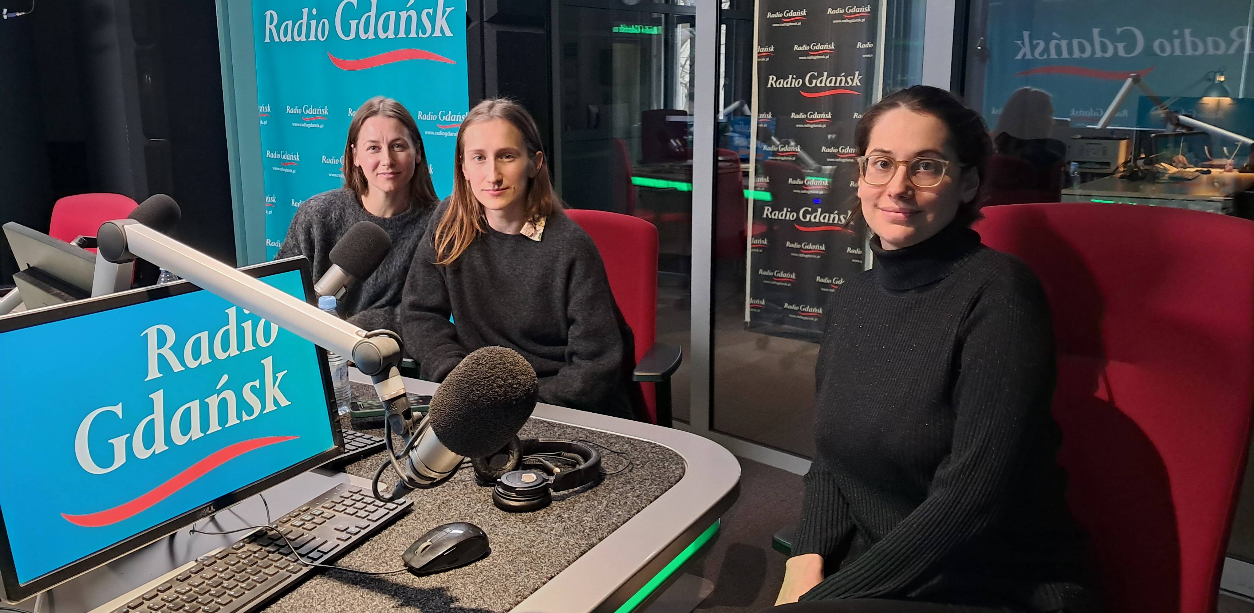 Magdalena Kowala i Joanna Woźna oraz Agata Olszewska (fot. Radio Gdańsk/Piotr Puchalski)