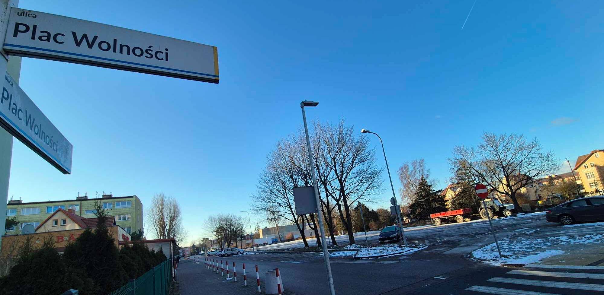 Plac Wolności w Ustce (fot. Radio Gdańsk/Przemysław Woś)