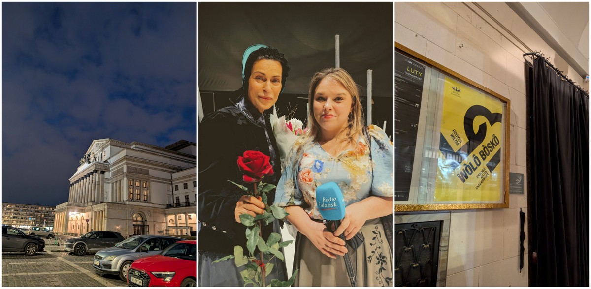 Spektakl "Wòlô Bòskô" w Operze Narodowej Teatru Wielkiego w Warszawie, Danuta Stenka i Tatiana Slowi (fot. Radio Gdańsk/Tatiana Slowi)