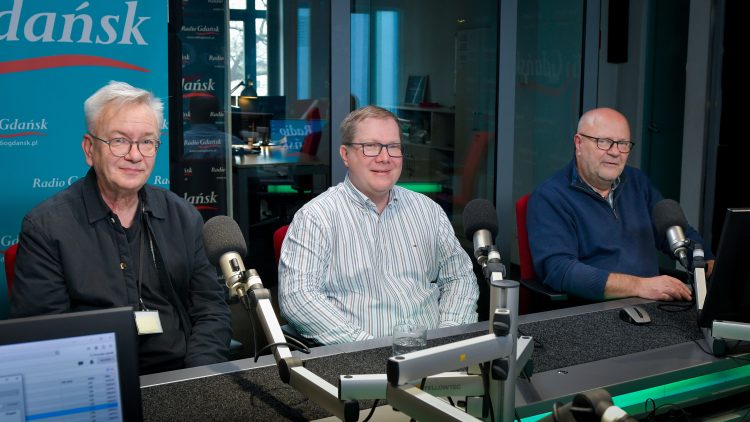 Marek Sterlingow, Jacek Potulski, Tomasz Gawiński (Fot. Radio Gdańsk/Pola Malańska)