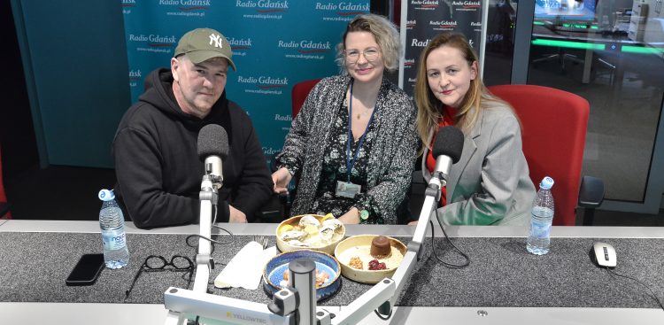 Philippe Abraham, Ewelina Potocka i Wiesława Abraham (fot. Radio Gdańsk/Artur Maszota)
