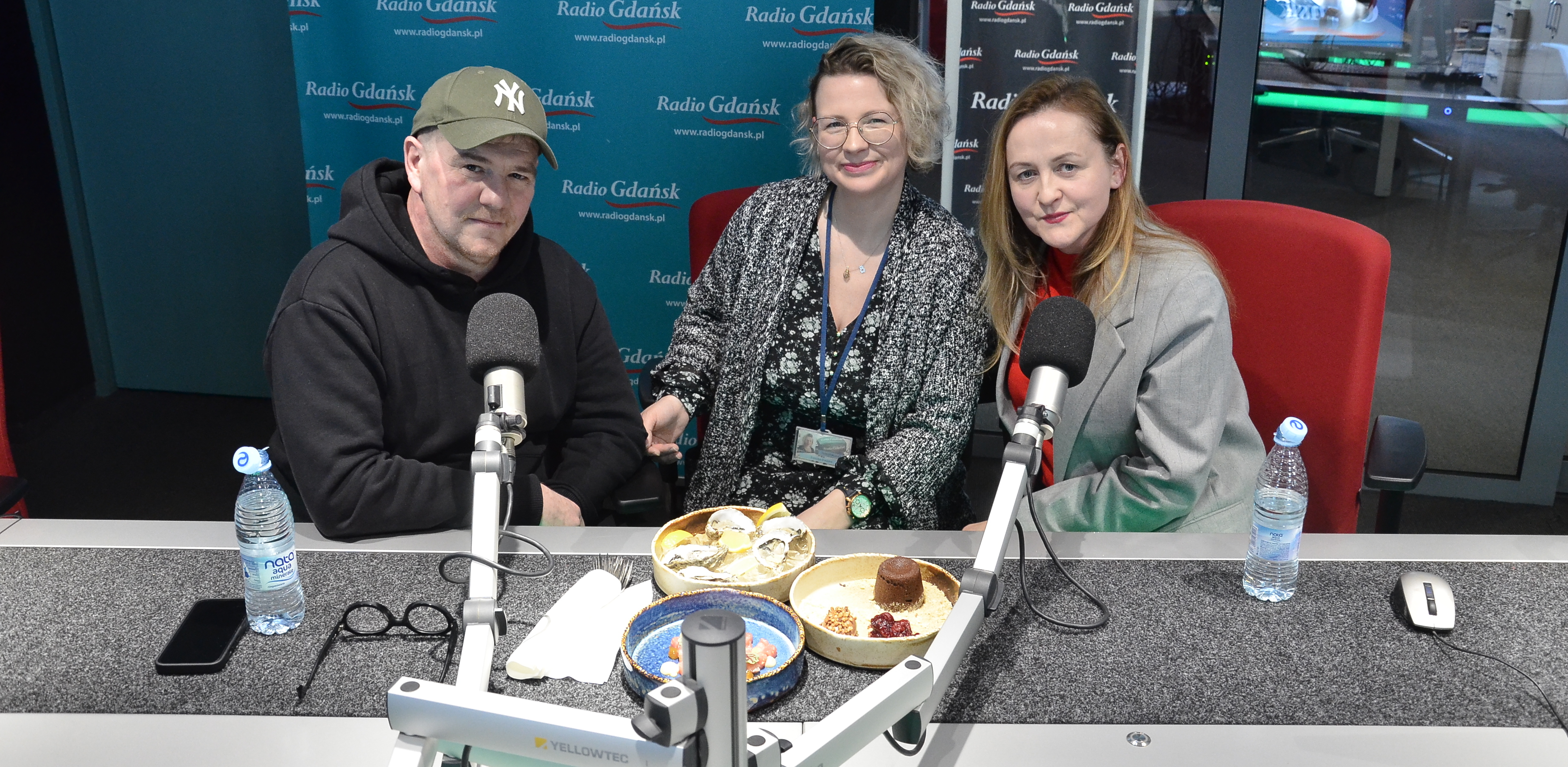 Philippe Abraham, Ewelina Potocka i Wiesława Abraham (fot. Radio Gdańsk/Artur Maszota)