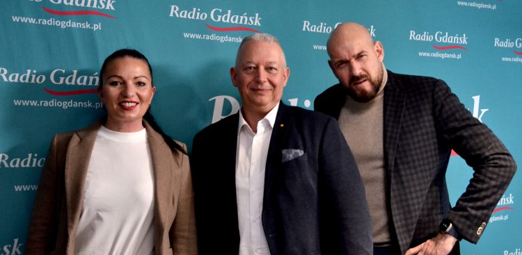 Beata Koniarska, Andrzej Bojanowski i Mateusz Kowalewski (fot. Radio Gdańsk/Piotr Puchalski) 