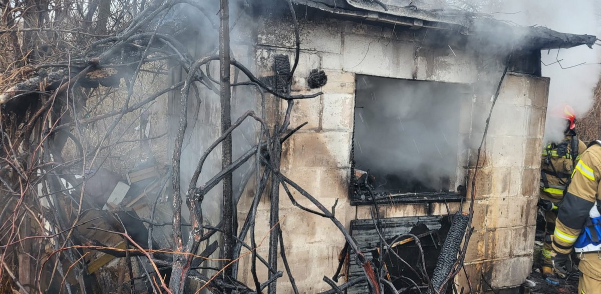 Miejsce pożaru (fot. PSP Gdańsk)