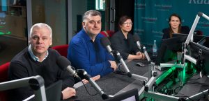 Karol Rabenda, Artur Dziambor, Barbara Brzezicka, Agnieszka Pomaska (fot. Radio Gdańsk/Pola Malańska)